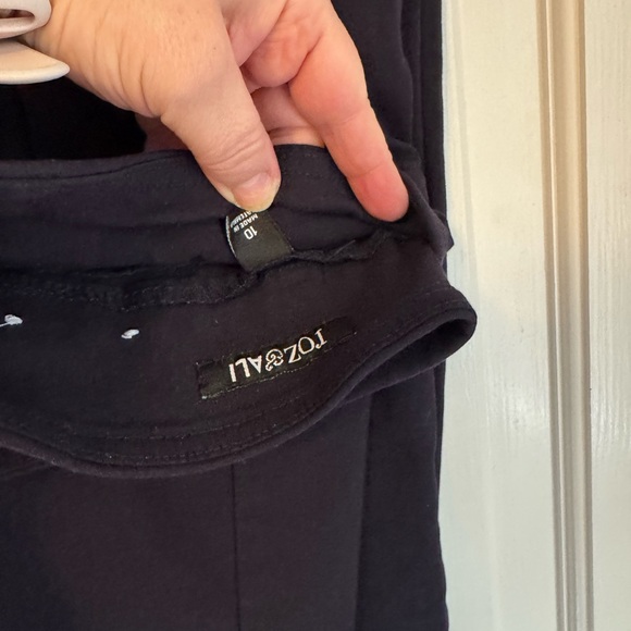 Navy Pants with Silver Studs. Like New. Ankle Capris. - Picture 9 of 10